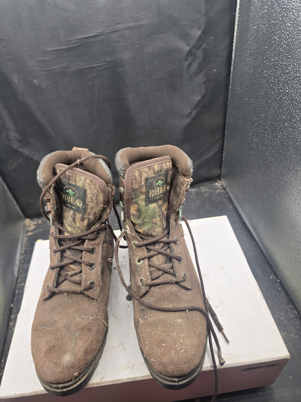 3M Thinsulate Kids Brown‎ Suede Camo Hunting Boots